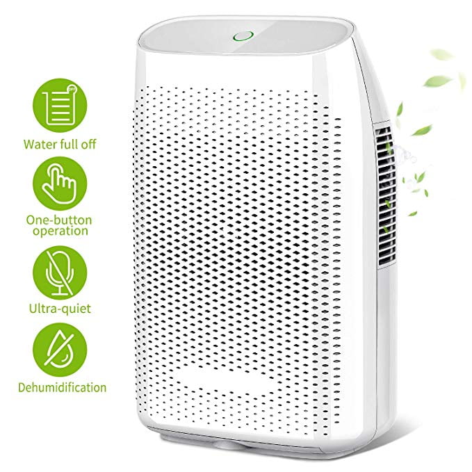 Honati Home Dehumidifier, 2000ml Ultra Quiet Small Portable