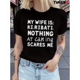 thumbnail image 1 of Teediy My Wife Is KIRIBATI Design Pure Women'S T Shirt Comfort Fit, 1 of 5