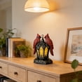 thumbnail image 4 of Retro Red Lovebird Figurine Night Light, Resin Bird Couple Ornament Lamp 9.3in, Valentines Day Decorations LED Table Lamp for Bedroom Living Room Home Decor, Valentines Day Gifts for Her B, 4 of 5