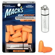 Mack's Ear Ammo Soft Foam Shooting Ear Plugs, 7 Pair with Travel Case - Shooting Ear Protection for Hunting, Tactical, Target, Skeet and Trap Shooting
