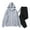 Gray, variant on Men's Fleece Sweat Track Suit Hooded Winter Warm Up Jogger Workout Athletic Tracksuits Sweatsuits 2 Piece Set Black