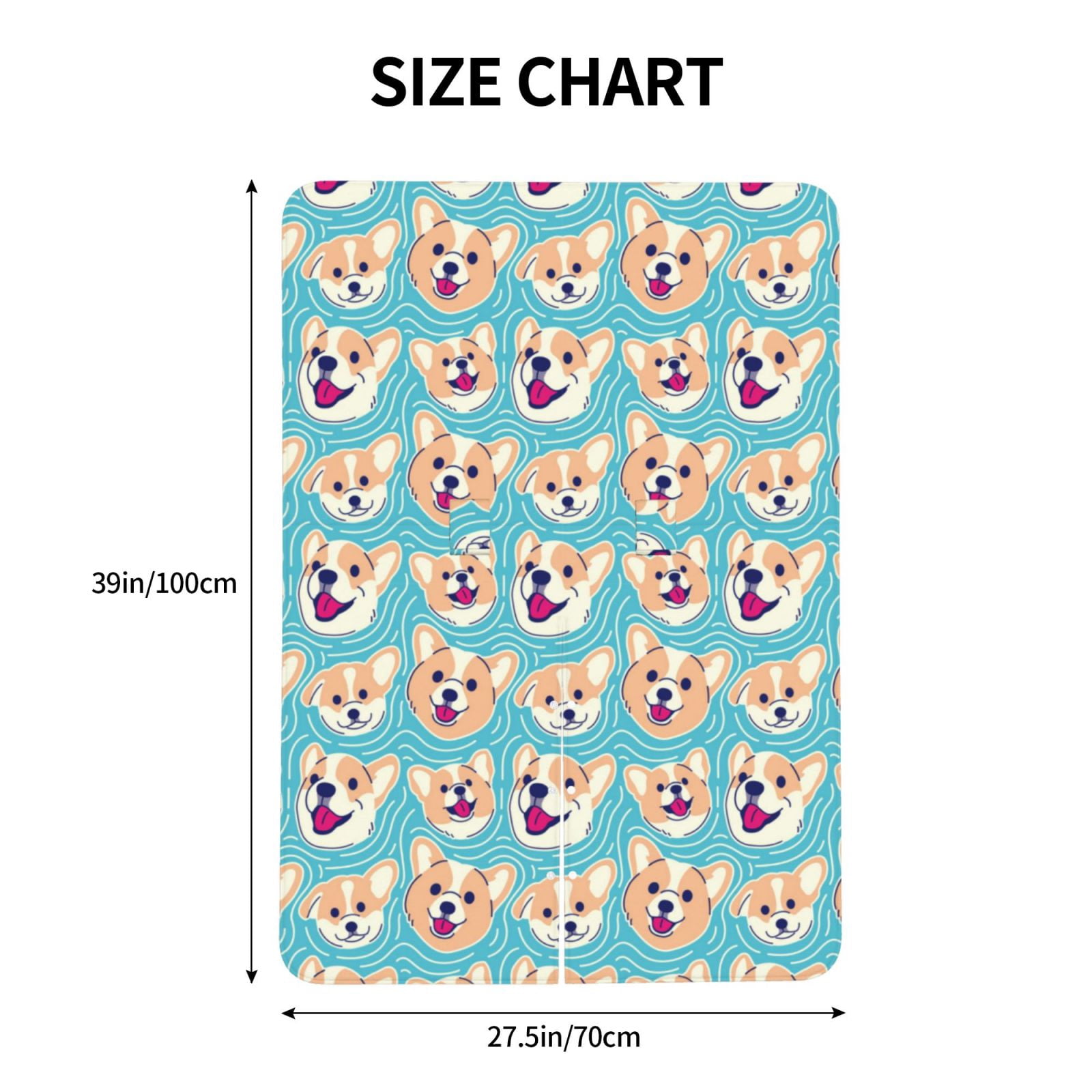 Naloa Cute Corgi Head Baby Car Seat Cover, Breathable Baby Carrier Cover, Multiuse Baby Carrier Cover & Nursing Breastfeeding Cover