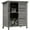 Grey, variant on Outsunny Garden Shed Wooden Garden Storage Shed 2 Door, 34" x 18" x 38"