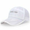 thumbnail image 2 of Yigetop Fitted Hats for Men Men Hat Hollow Brim Breathable Mesh Cap Outdoor Fishing Sunscreen Baseball Cap Sunshade Hat Hats for Men White one Size, 2 of 3