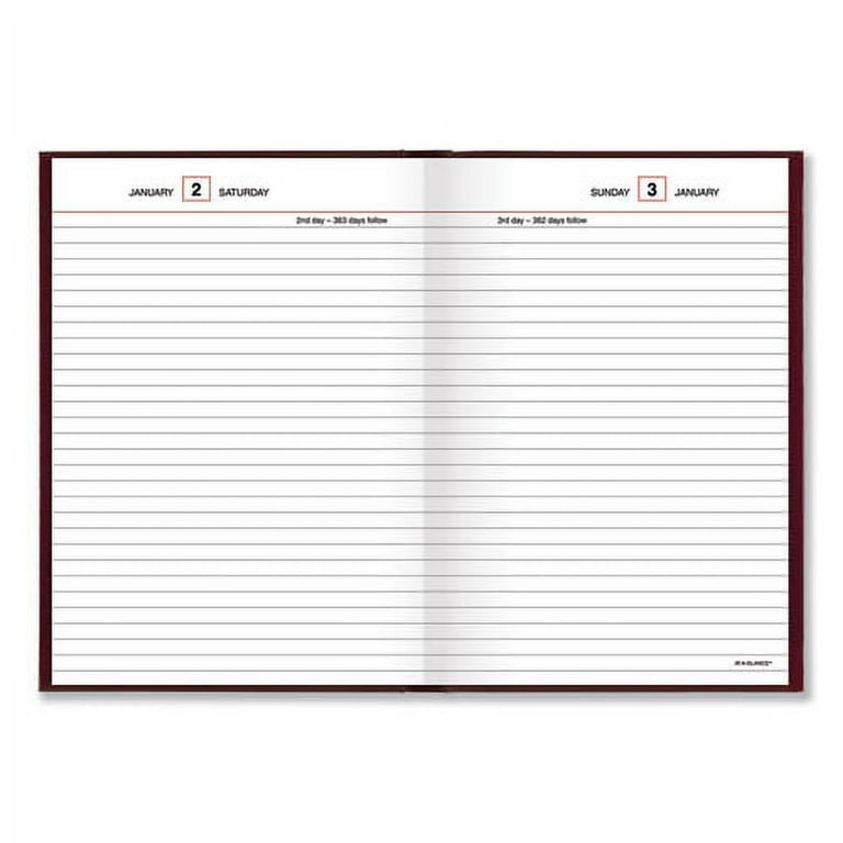 Standard Diary Daily Reminder Book, 2024 Edition, Medium/College Rule, Red Cover, (201) 8.25 x 5.75 Sheets Standard Diary Daily Reminder Book, 2024 Edition, Medium/College Rule, Red Cover, (201) 8.25 x 5.75 Sheets