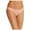 Orange - desertclay, variant on Tavik Womens Ali Glossy Pique Bikini Swim Bottom, Orange, Small