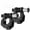 Black 3/4" w/Separate Shackle, variant on 4 PCS Small 5/8" D-Ring Shackles | 3.25 Ton (7165 lbs) Capacity Heavy Duty Off-Road Recovery Shackle Kit for Cars and Other Applications for Tie Downs Towing Black & red