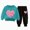 G254-Sky Blue, variant on HFHAPW Toddler Kids Girl Fall Winter Clothes Graphic Crewneck Sweatshirt Joggers Pants 2Pcs Outfits Set,3-4 Y