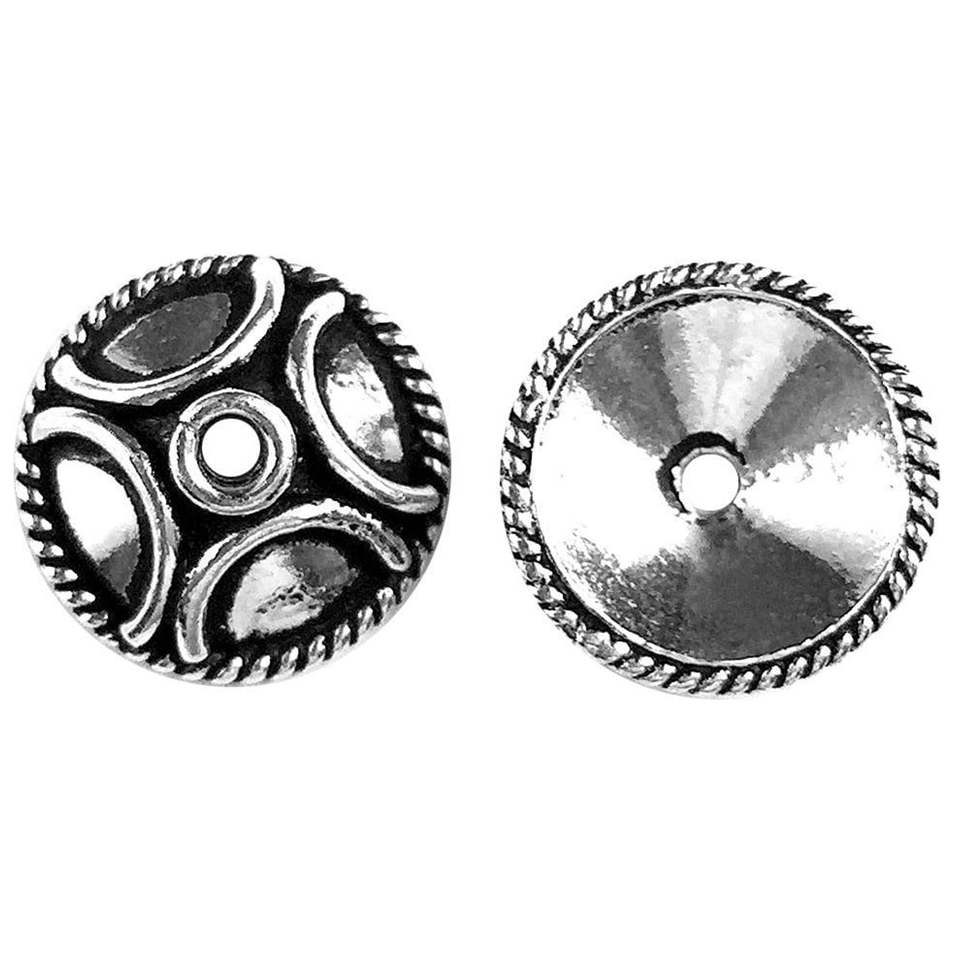 CSF-327 Silver Overlay Bead Cap