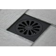 thumbnail image 5 of Kingston Brass BSF4161PB 4 in. Watercourse Sunburst Square Grid Shower Drain, Polished Brass, 5 of 7