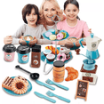 thumbnail image 2 of Juguete De Cocina Juego De Té Para Niños Cafetera Pastel Azul, 2 of 5