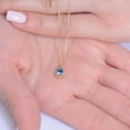 thumbnail image 2 of 3 Carat Ceylon Blue Sapphire Pear Pendant: Sterling Silver September Birthstone, 2 of 2