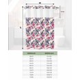 thumbnail image 6 of No Hook Shower Curtain with Snap in Liner, Bird Nature Vintage Plant Tree Branches Birds Flowers Hotel Shower Curtains for Bathroom, Washable Shower Curtain Liner Set with Mesh Top Window, 72”x78”, 6 of 6