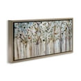 thumbnail image 2 of Bare Branch Trees Birch Forest Brown Floating Frame Canvas Art, 31 x 14, Made In USA, 2 of 8