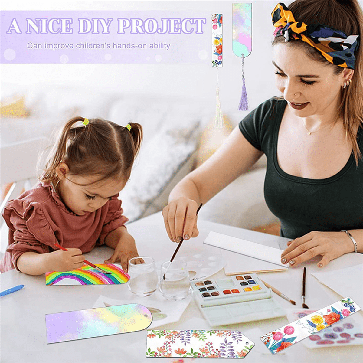 292Pcs Acrylic Bookmarks Blanks,Sublimation Acrylic Book Markers, DIY Crafts Projects Sublimation Accessories for Women