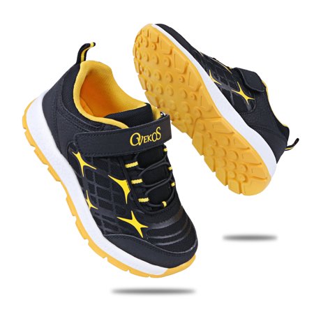 

Kids Trainers Boys Hook & Loop Sneakers Lightweight Breathable Road Running Shoes Outdoor Walking Shoes