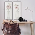 thumbnail image 3 of Pink Blooms Bouquet Arrangement Botanical & Floral Graphic Art Gallery Wrapped Canvas Print Wall Art, Set of 2, 3 of 7