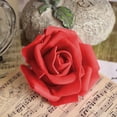 thumbnail image 4 of transemion Pack of 50 Artificial Bionic Flowers PE Foam Simulation Roses Fake Flower Decorations Wedding Party Engagement Presents Red, 4 of 7