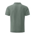 thumbnail image 5 of Capri Polo Shirts Men Short Sleeve Stylish Golf Shirt, Textured Breathable Summer Tops, 5 of 7