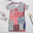 thumbnail image 5 of Paisley Patchwork Quilt Loose Pocket Dress Dresses Summer Summer Dresses for Women, 5 of 9