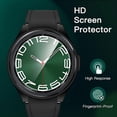 thumbnail image 6 of JETech 4+4 Pack Case and Screen Protector for Samsung Galaxy Watch 6 Classic 47mm, Tempered Glass Film Protective Hard PC Bumper Cover (Black/Clear/Silver/Blue), 6 of 6