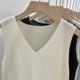 thumbnail image 6 of Bovemsi Women's Tanks & Camis New V Neck Sleeveless Ice Knitted Sweater With White Camisole And Thin Vest As A Base Layer Camisoles for Under Clothes, 6 of 6