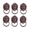 thumbnail image 3 of Minkissy 6pcs Zinc Alloy Drawer Ring Door Rings With Lion Head For Furniture Update, 3 of 5