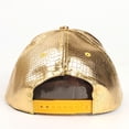 thumbnail image 5 of Tao Tao Hip Hop Hat Flat-Brimmed Rock Cap Adjustable Baseball Caps Men Women Gold Free Size, 5 of 9