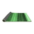 thumbnail image 2 of Ahgly Company Indoor Square Abstract Emerald Green Contemporary Area Rugs, 4' Square, 2 of 4