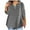 Dark Gray, variant on lmcalzta Plus Size Summer Tshirts for Women V Neck Loose Fitting Workout T Shirts Comfy Basic Tees for Gym Athletic