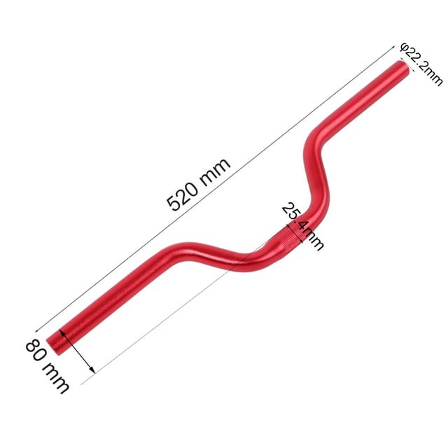 Bicycle Handlebar, Aluminum High Hardness Bike Fixed Gear Riser Bar Replacement for Folding Bikes Balance Scooter