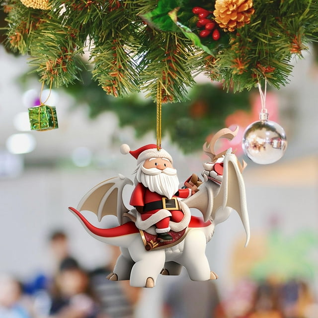 Christmas Tree Decorations Acrylic Flat Decorations Mini Indoor And Outdoor Christmas Tree Farmhouse Decorations Santa C Laus Ride Holiday Spring Christmas Decorations
