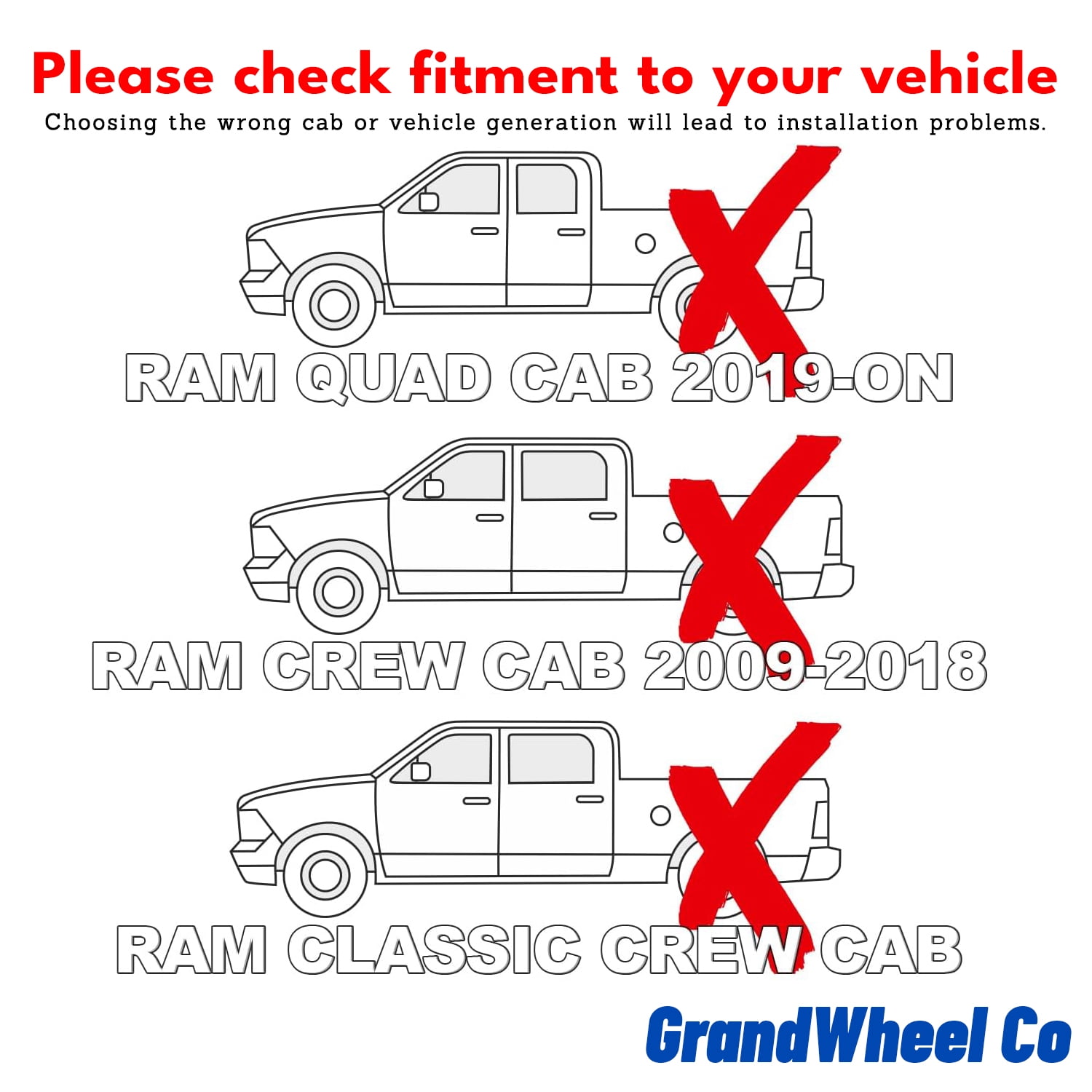GrandWheel Co Window Deflectors Smoke Tinted In-Channel Side Window Vent Visor Deflectors Rain Guards Compatible with Ram 1500 (New Body Style) 2019-2026 Crew Cab - 4pcs. GW0112