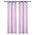 thumbnail image 3 of Legacy Decor Chiffon Sheer Groomed Curtain Pair, Purple, 54 in x 84 in, Set of 2, 3 of 3