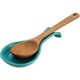 thumbnail image 2 of Kook Ceramic Spoon Rests , Set of 2 , Aqua, 2 of 3