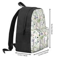 thumbnail image 3 of Zufioo Wisteria Flower Pattern Adult Backpack,Wear-resistant and Breathable Multi-pocket Backpack, Suitable for Travel, Business and Outdoor Activities, 3 of 9