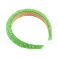 thumbnail image 6 of Unique Bargains 1 Pc Rhinestone Headband for Women Bling Padded Hairband Hair Accessories 1.18 Inch Wide Green, 6 of 7