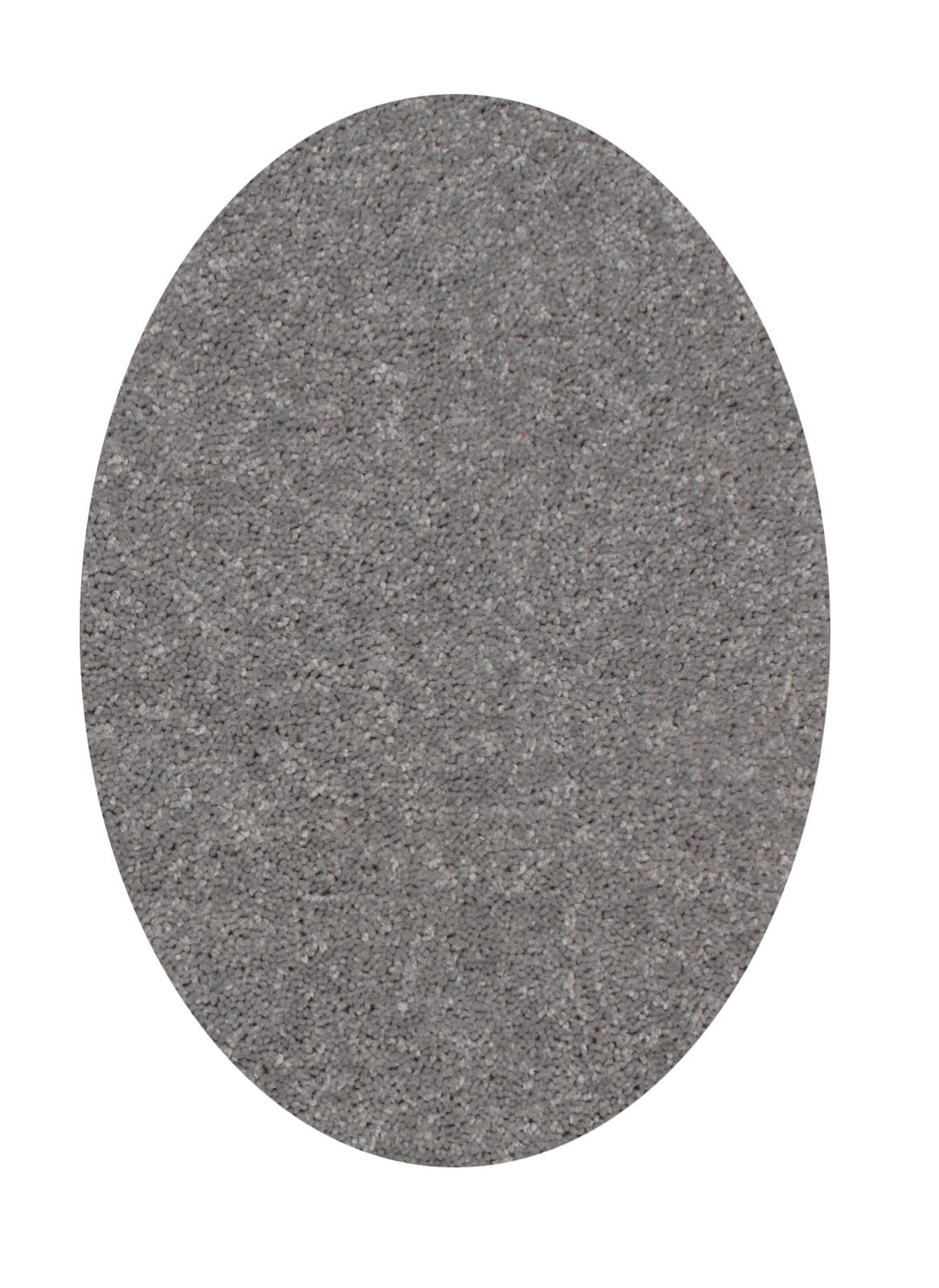 Home Queen Solid Color Oval Shape Grey 9'X12' Oval Shape Area Rug