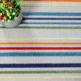 thumbnail image 6 of BNM Stripe Indoor Outdoor Area Rug, 7' 10" x 9' 10", Cream, 6 of 8