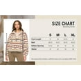 thumbnail image 7 of Cali1850 Half Zip-Up Sherpa Pullover Cozy Printed Soft and Warm Fluffy Fleece With Comfy Silhouette Top, 7 of 7