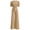 Brown, variant on Zynoxe 2 Piece Sets for Women Casual Crew Neck Short Sleeve Crop Top High Waisted Wide Leg Pants Siuit Fashion Elegant Womens Summer Outfits Versatile Solid Color Casual Office Wear S