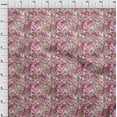 thumbnail image 4 of oneOone Cotton Silk Magenta Fabric Florals Craft Projects Decor Fabric Printed By The Yard 42 Inch Wide, 4 of 4