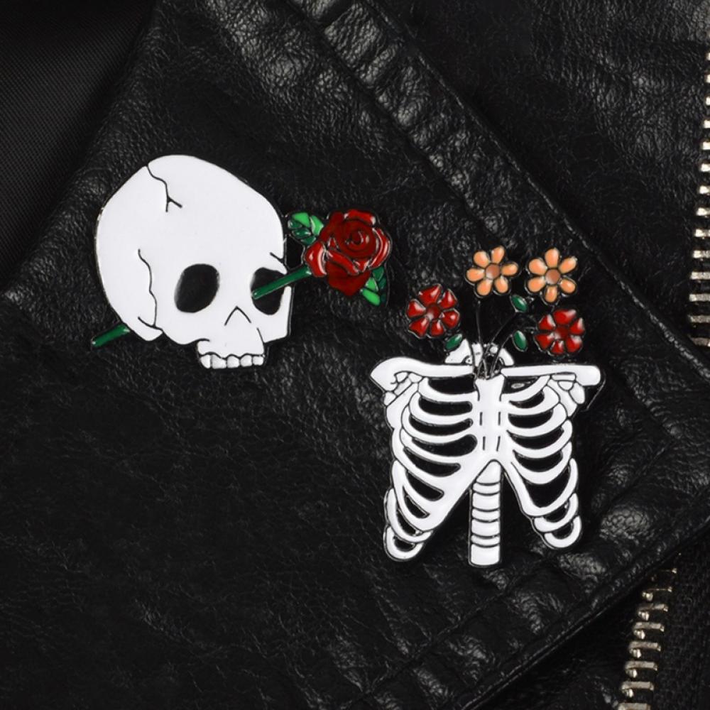 Wholesale Custom Logo Halloween Spooky Personality Fun Skull Punk Pins  Accessories Gifts Alloy Metal Hard Soft Brooch Enamel Badge Lapel Pin -  China Lapel Pin and Pin price