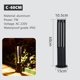 thumbnail image 3 of Lámpara LED de césped para exteriores, sencilla, resistente al agua IP65, para jardín, de aluminio, para caminos, calles, patios, villas, paisajes, iluminación de postes, 110/220 V, 3 of 5