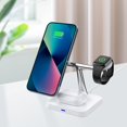 thumbnail image 4 of Qocolhg Smart Three In One Magnetic Wireless Charger Vertical Desktop 15W Mobile Phone Watch Earphone Fast Charging, On Sale Clearance, 4 of 7