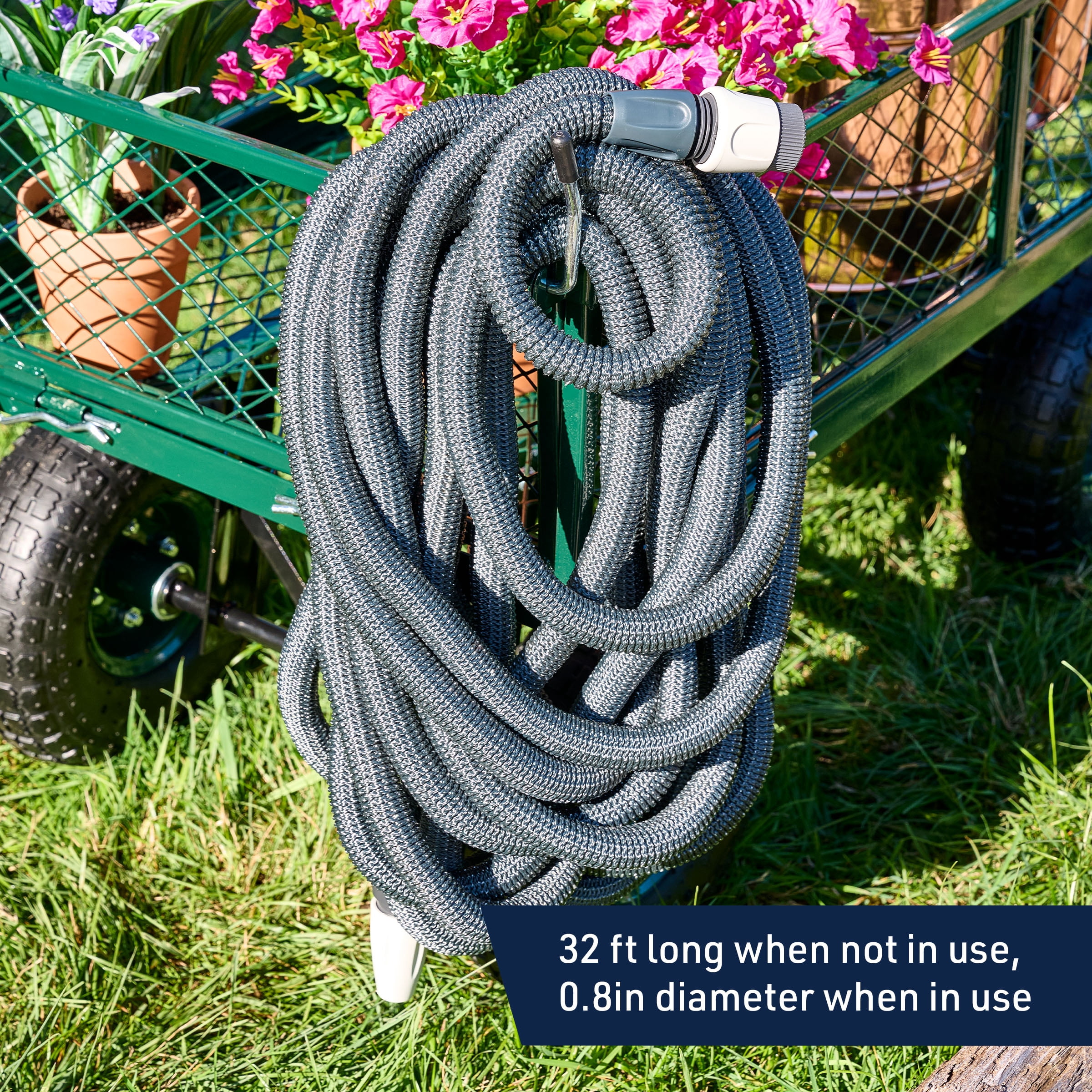 Kings County Tools 98Ft Expandable Garden Hose, Flexible Water Hose with Nozzle and Quick Connectors