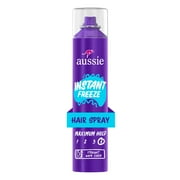 Aussie Instant Freeze Sculpting Mousse, Mousse for Curly Hair, Straight Hair, and Wavy Hair, For unisex 6 oz