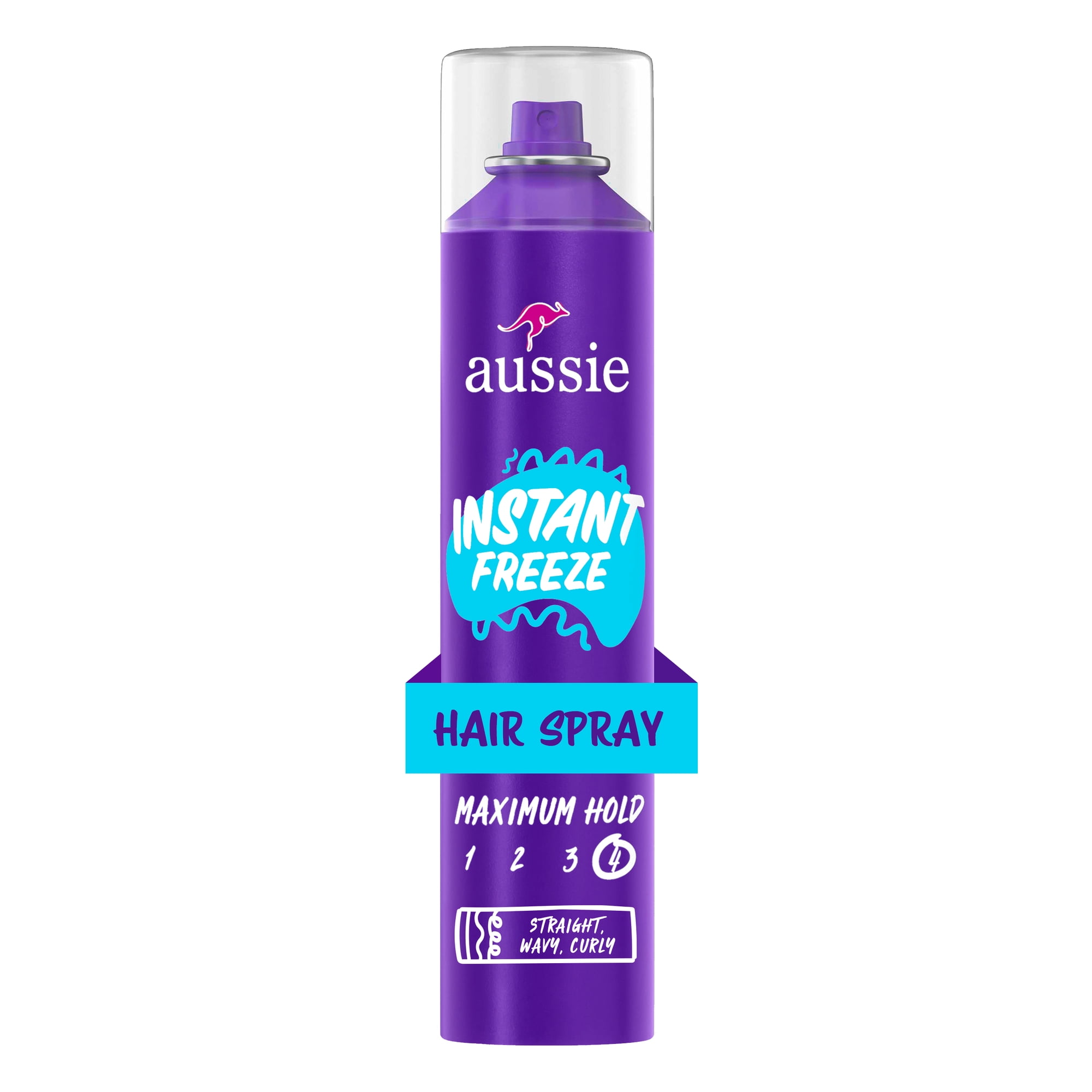 Aussie Instant Freeze Sculpting Mousse, Mousse for Curly Hair, Straight Hair, and Wavy Hair, For unisex 6 oz