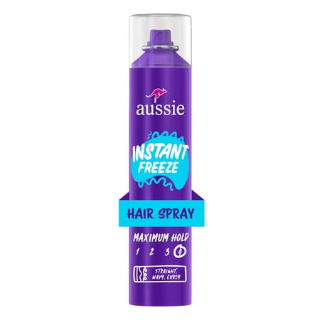 Aussie Instant Freeze Sculpting Mousse, Mousse for Curly Hair, Straight Hair, and Wavy Hair, For unisex 6 oz