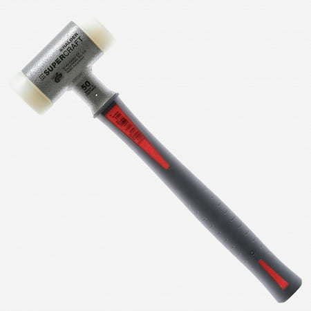 UPC: 4030618303008 | Halder Supercraft Dead Blow Non-Rebounding Hammer with Nylon Face Inserts and Rubberized Fiberglass Handle  1.97  / 36.68 oz.